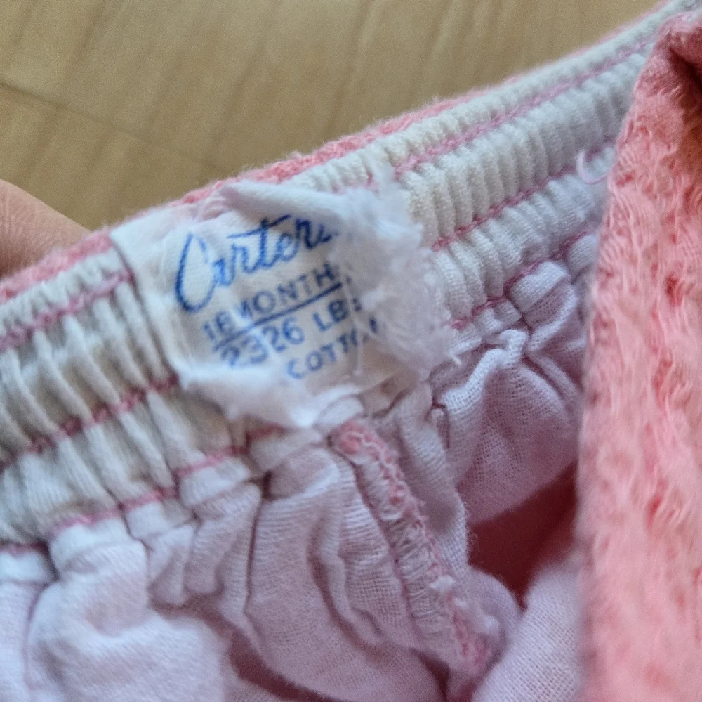 Vintage 1980s-1990s Carter's coral pink pants
